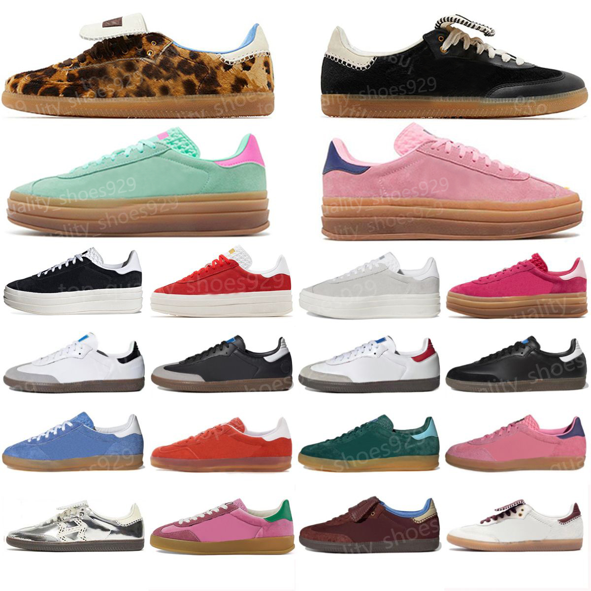 outdoor shoes mens womens shoe platform Designer sneakers bold Pink Glow Pulse Mint Pink Core Black White Solar Pink Almost Yellow Leopard Sports-image-954075721