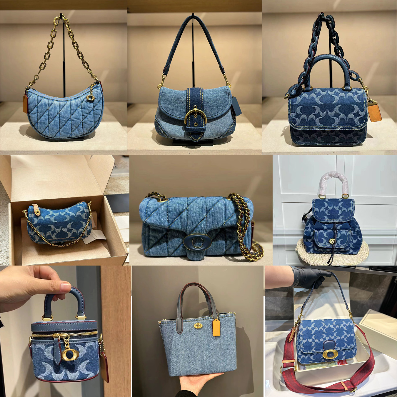 Designer Denim Bags Tabby handbag Tote For Women bag Waist OTabby Cross Body All Black Fashion Shoulder Bag Classic Bum Pack Purse Crossbody Ba
