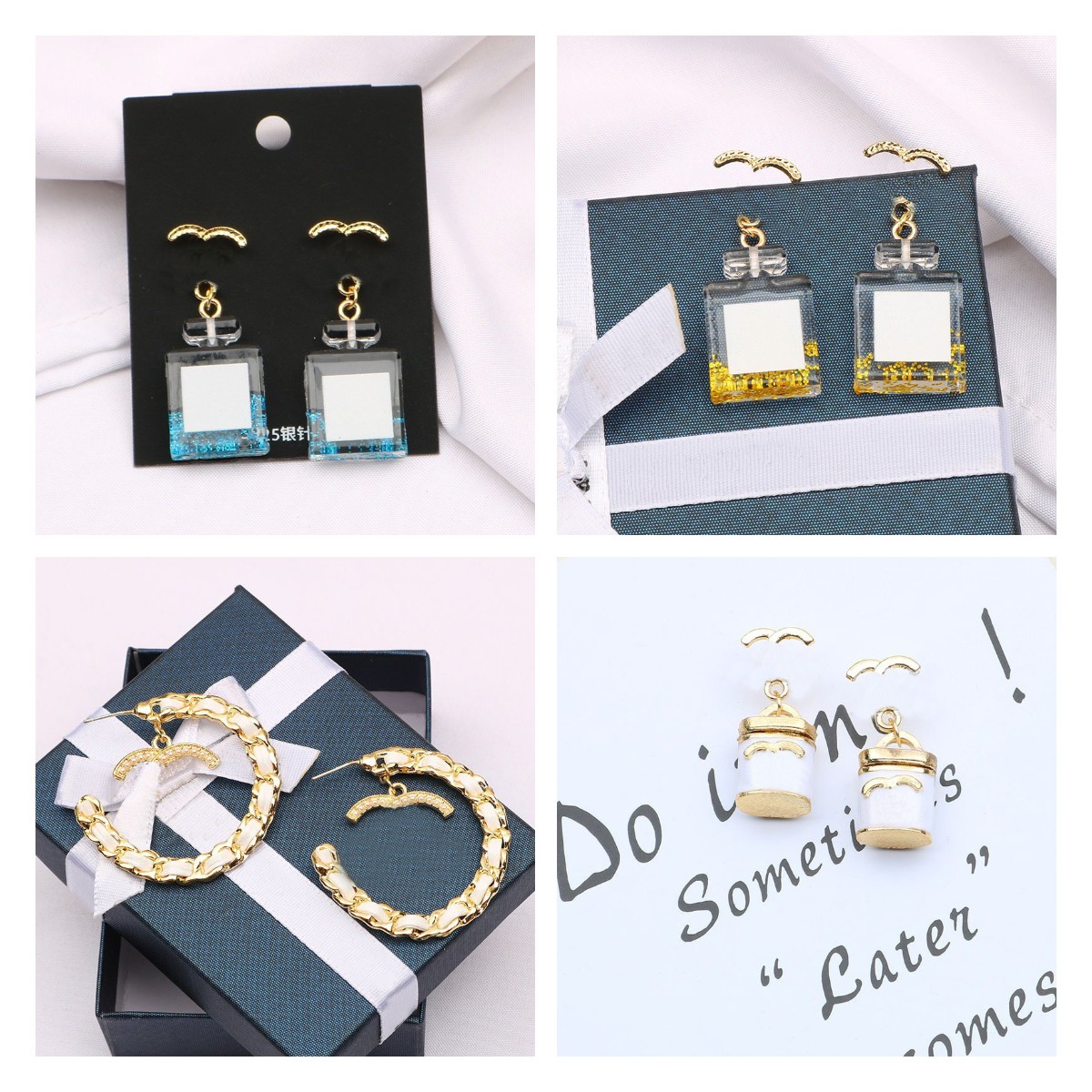 Designers Earrings 18K Gold Plated Earring Stud Round Crystal Pearl Party Women Designer Brand Double Letters Wedding Jewelry Gift With Box-image-774167072