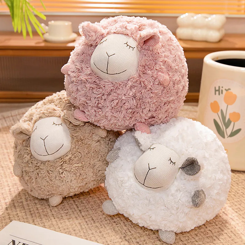 Kawaii Soft Ball Sheep Plush Toys Stuffed Animals Lamb Dolls Baby Accompany Sleeping Pillow Home Decor for Girls Kids Xmas Gifts 240708 H260210-image-1094747691