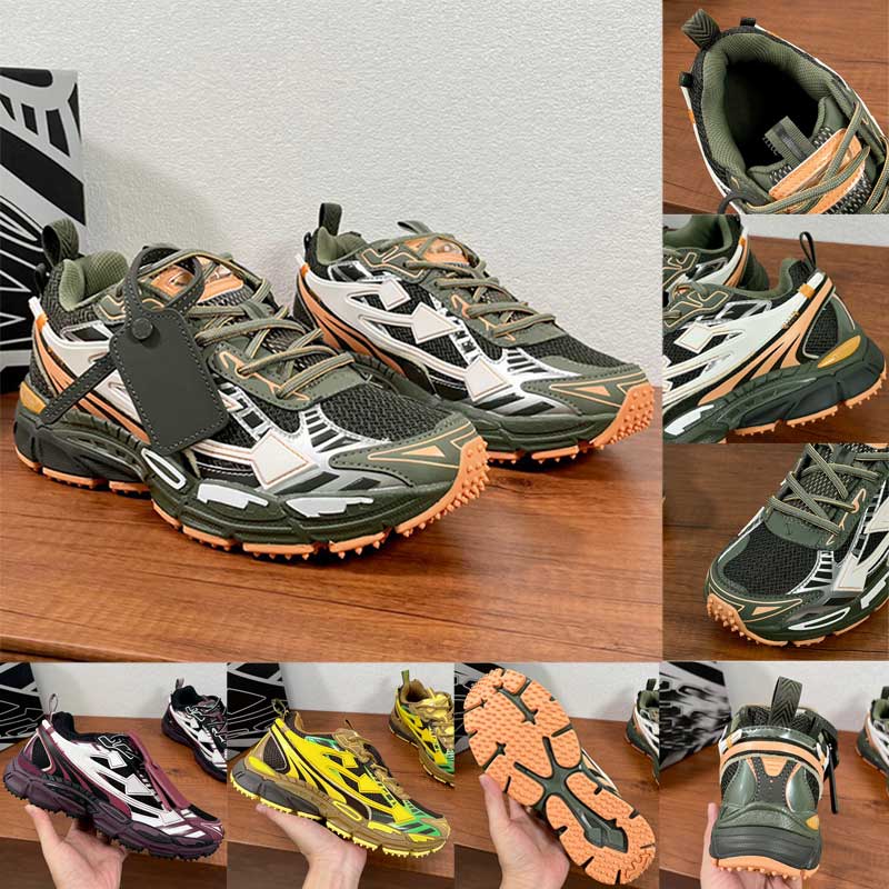 Ow Be Right Back Sneakers brand designer men sports shoes mesh rubber leather upper with arrow logo on the side breathable women outdoor running sho