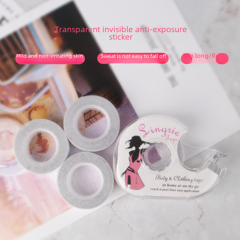 Pet à double face adhésive Disposable Sous-vêtements Stickers fixes Fixe