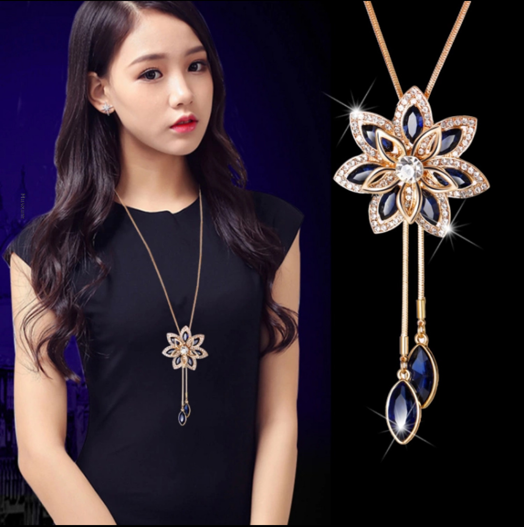 Korean style new sweater chain necklace wholesale autumn and winter long versatile tassel high-grade women's jewelry pendant pendant