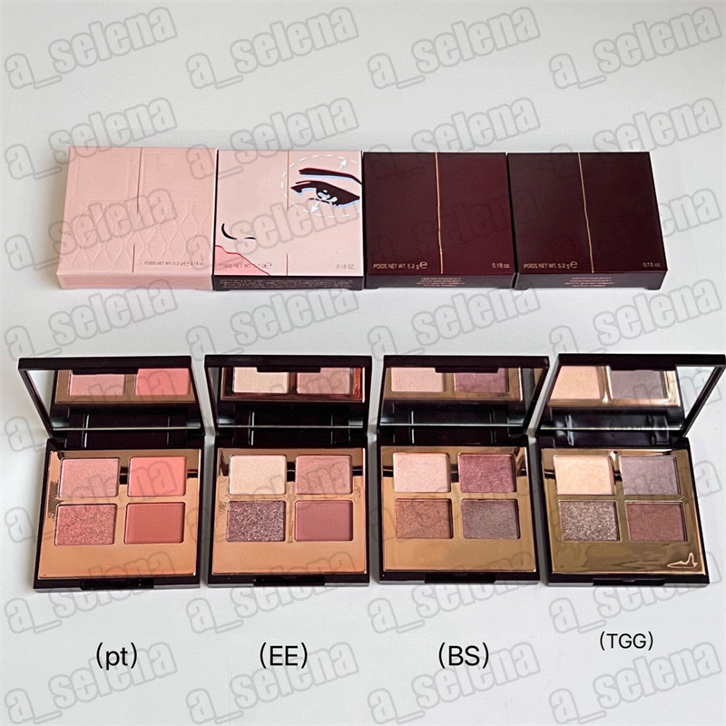 Luxury Makeup Eyeshadow Palette 4 colors Matte Shimmer Eye Shadow PT EX BS TGG 5.2g-image-948981382