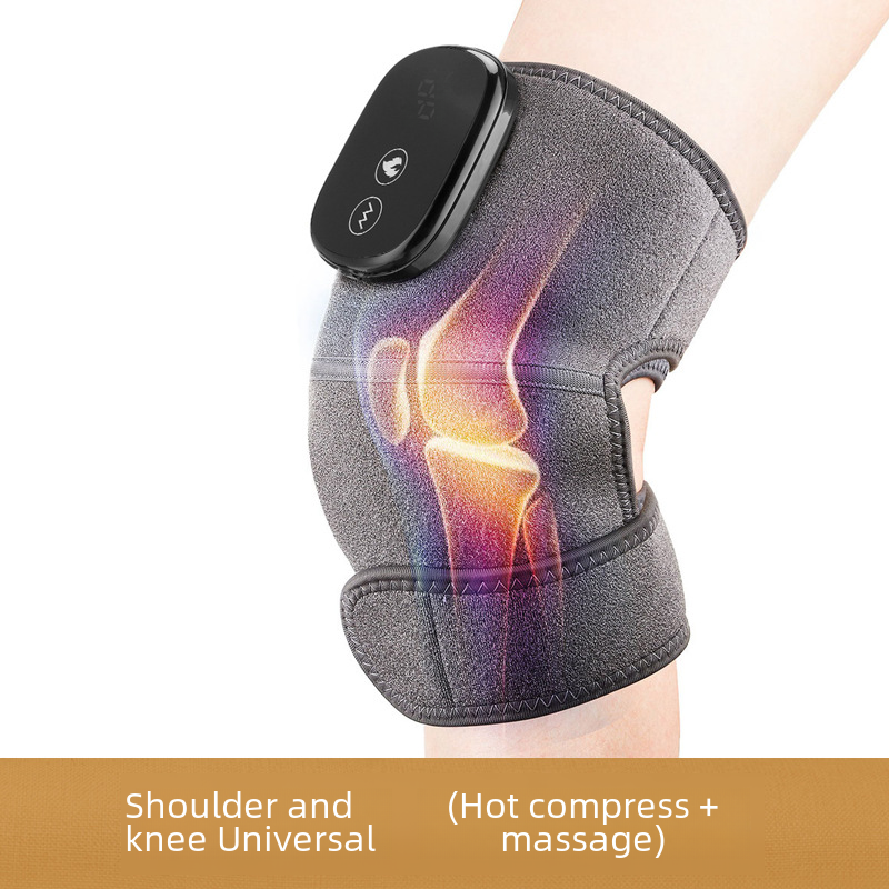 Cross-border hot physiotherapy thermal electric heating knee pad shoulder pad usb charging old cold leg elderly vibration massager