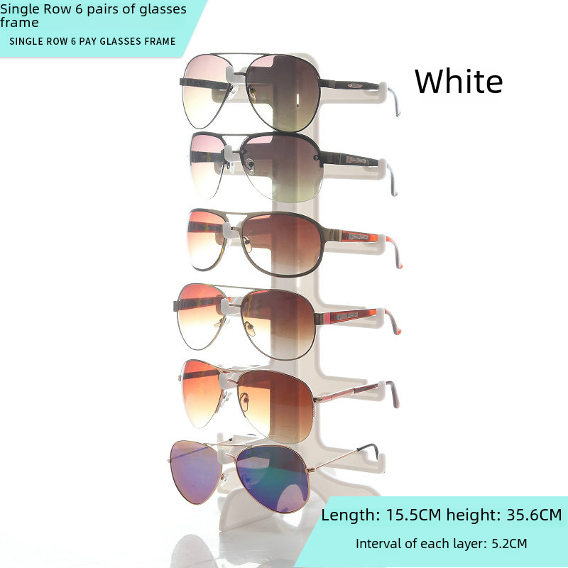 6 verres de comptoir Afficher le support de soleil Lunettes de soleil Lunettes de soleil Afficher les verres de support Affichage des lunettes My