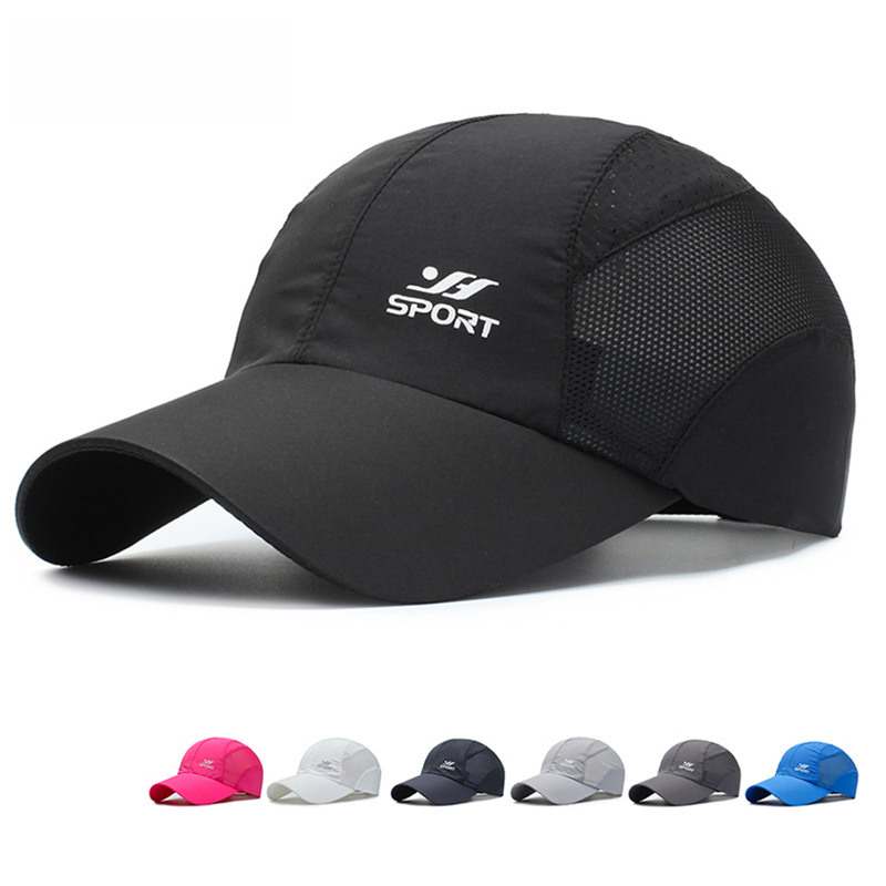 Yuda Spring and Summer Sports Hat Men's Sun Hat Outdoor Quick-drying Fabric Baseball Mesh Cap Breathable Cap