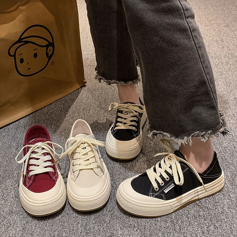 Women Seasons New Design Hot Sale Canvas Board Shoes Black Free shipping