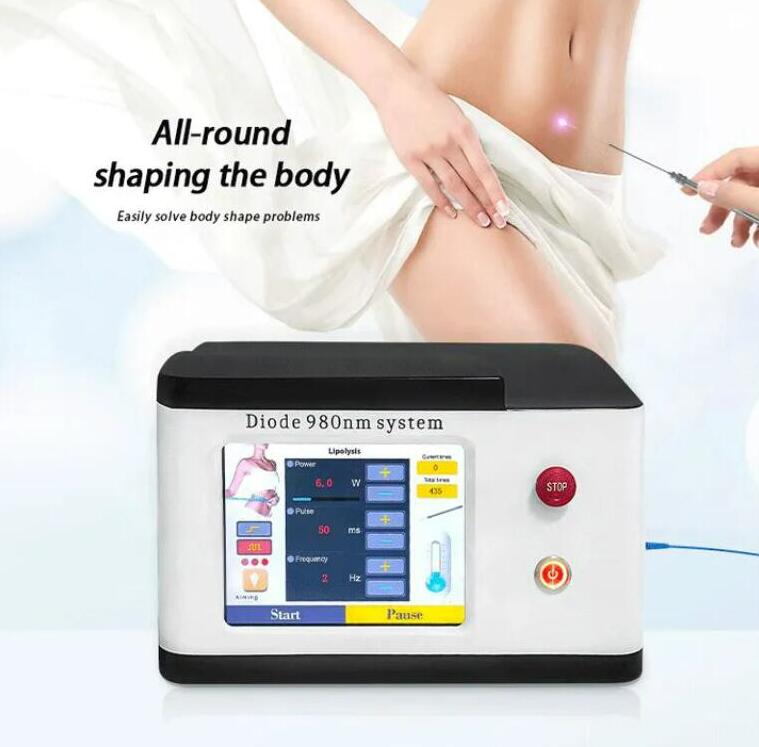 Nouvelle arrivée 980 nm endofoftral lipo laser machine pese perte de poids diode laser 980 lipolyse lipolyse laser pour le corps minceur de peau