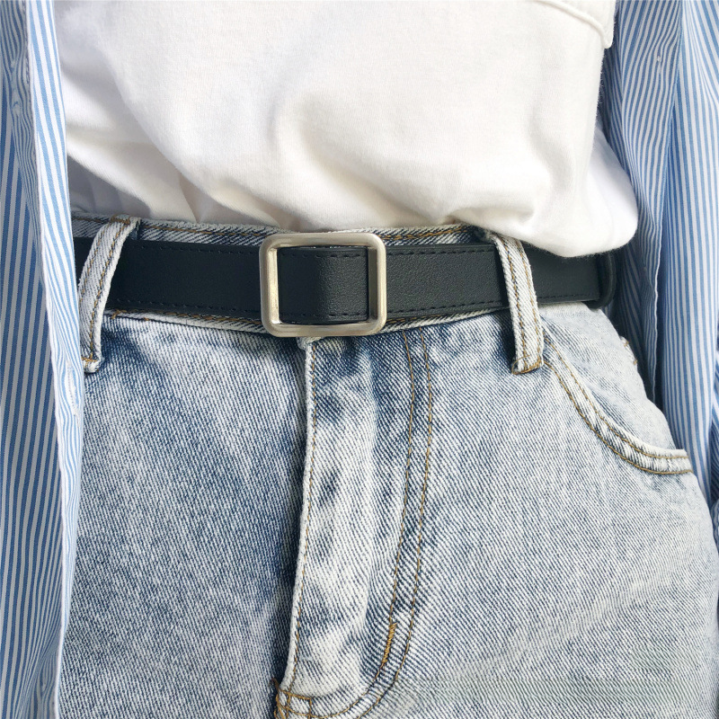 Ceinture simple non poreuse des femmes entièrement appariée coréenne Internet Internet populaire inscrit de style coréen étudiant coréen