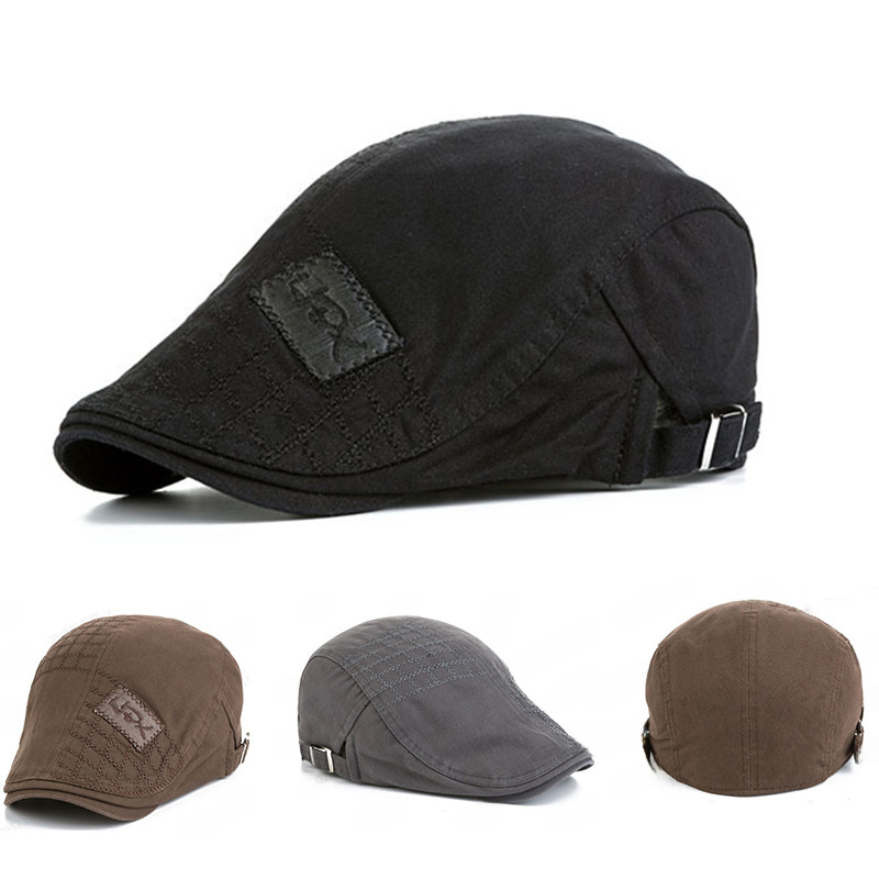 2023 cross-border new spring and autumn season solid color cotton cap outdoor leisure men's and women's cap explosion embroidered beret
