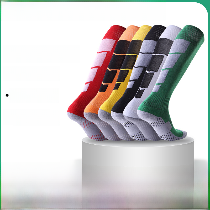 Professional football socks knee-high sports socks men's multi-color high socks long thick towel bottom socks ladies wholesale