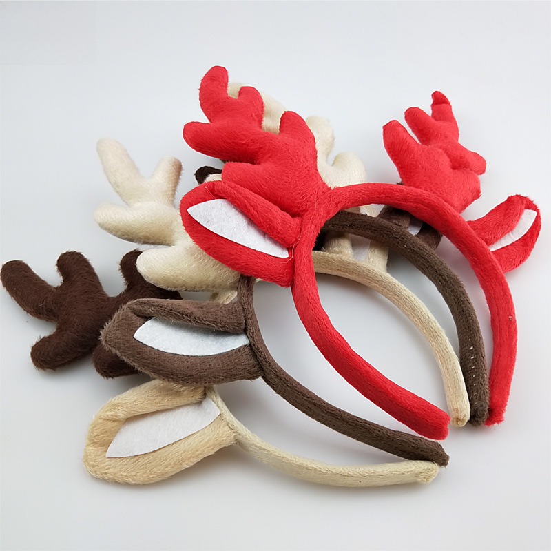 Bande de Noël Bande de chariot pour enfants Bande de camais mignons Christmas Christmas Bandle Forest Elk Hair Accessoires Rendeer Bande