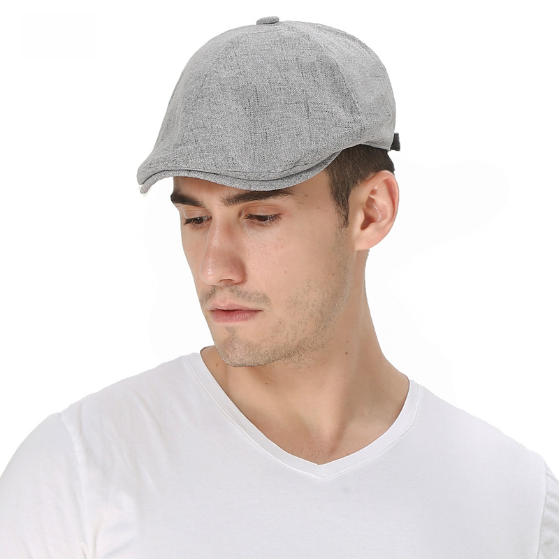 Cotton and Linen Cap Middle-aged and Elderly Hat Retro Rest Beret Artistic Youth Progressive Hat Men's Hat