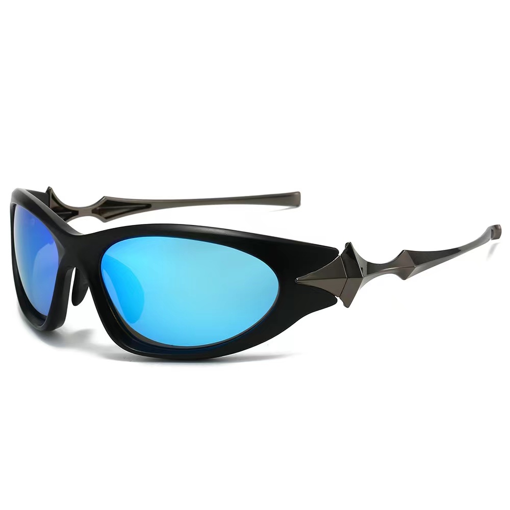 Lunettes de soleil étoiles Y2K Cyberpunk Future, nouvelles lunettes de soleil épicées pour filles, mode femmes, lunettes de soleil quatre coins é