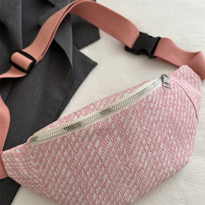 Coup de taille mignon, léger, niche de niche, petit sac frais, simple, polyvalent, sac de poitrine de style forêt pour femmes H7.20 # 9 ddmynov