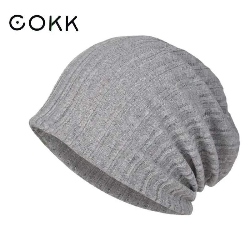 COKK Beanie Hats For Women Summer Spring Bonnet Outdoor Casual Hollow Breathable Baggy Cap Turban Hat Thin Beanie Soft Gorro 240717