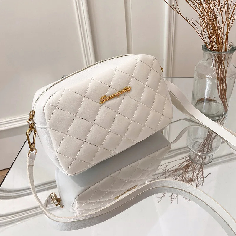 2023 Tassel Womens Small Messenger Bag Trend Lingge Embroidery Camera Shoulder Fashion Chain Cross Body 240722Z