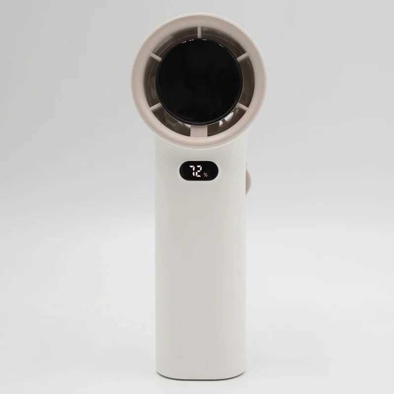 Electric Fans Portable digital handheld fan adjustable speed (1-100) turbo mini fan3600mAh battery mens and womens travel/camping/outdoor L4722F-image-1005316610