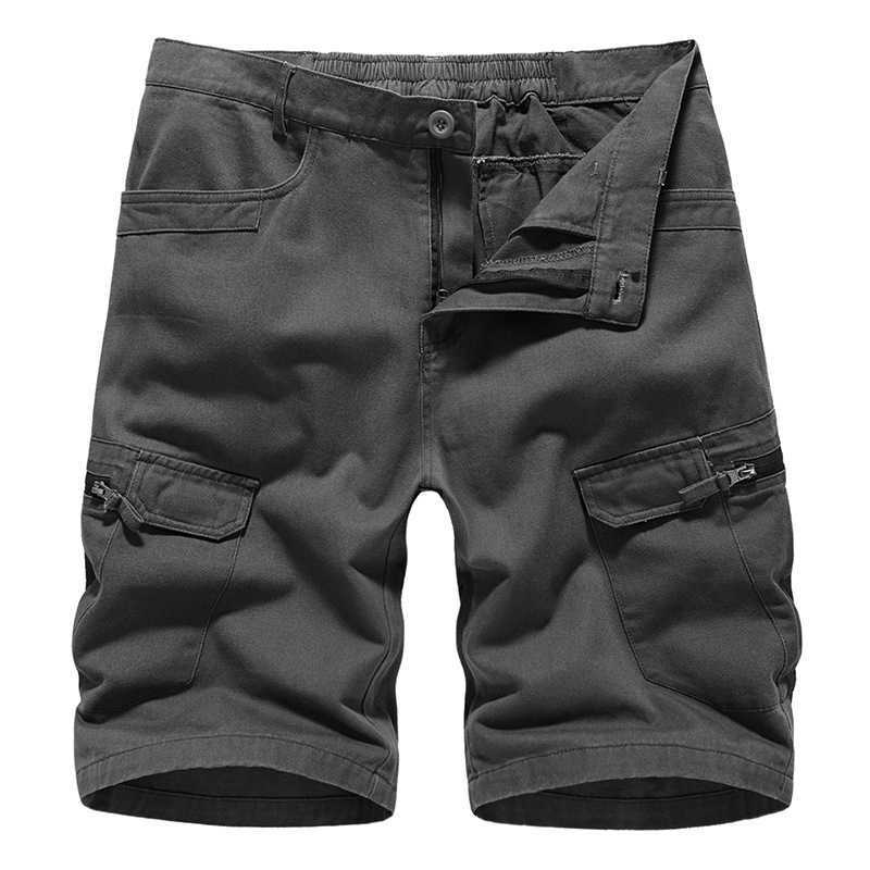 Mens Shorts New Summer Mens Cargo Shorts Camouflage Baggy Plus-size Casual Mens Quarter Pants T240722