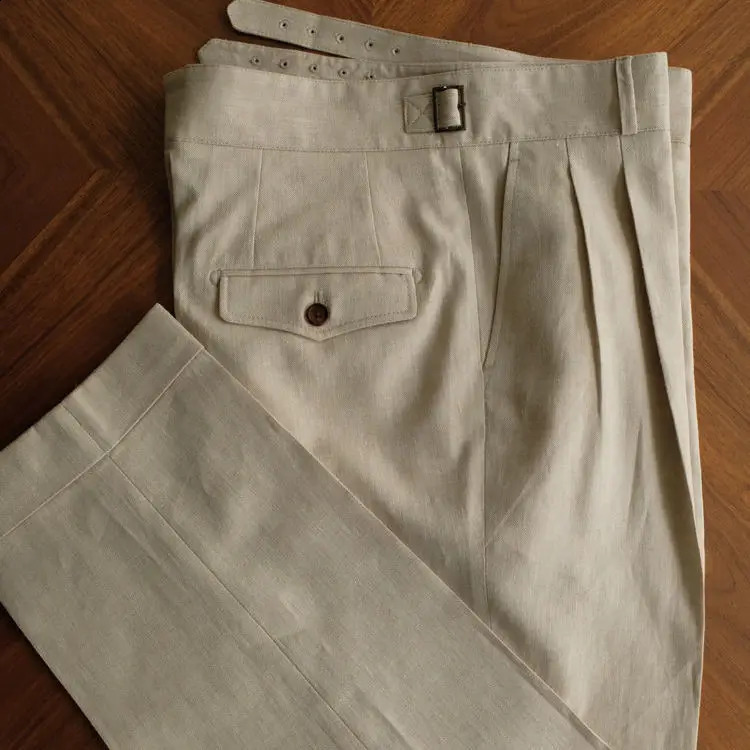 2024 Hommes Spring Summer Streetwear Suit Long Swers Male High Ways Business Dress Pantal Men Office Pantalon social I274 240722
