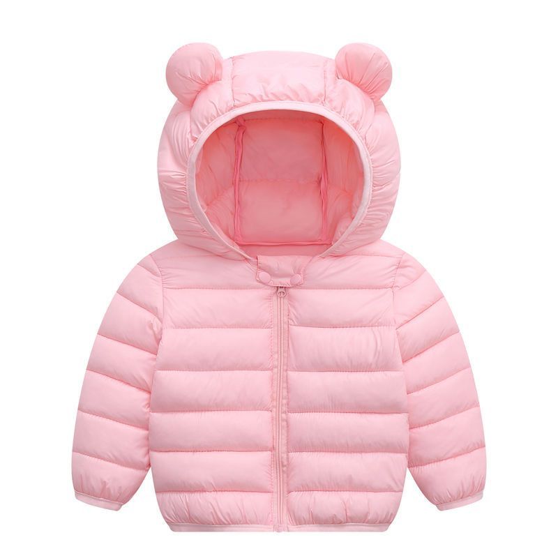 Children's Lightweight Down Jacket White Duck Down Parka with Hood Autumn and Winter Warm Boys Girls Outdoor Jacket 1-6 Years-image-759426886