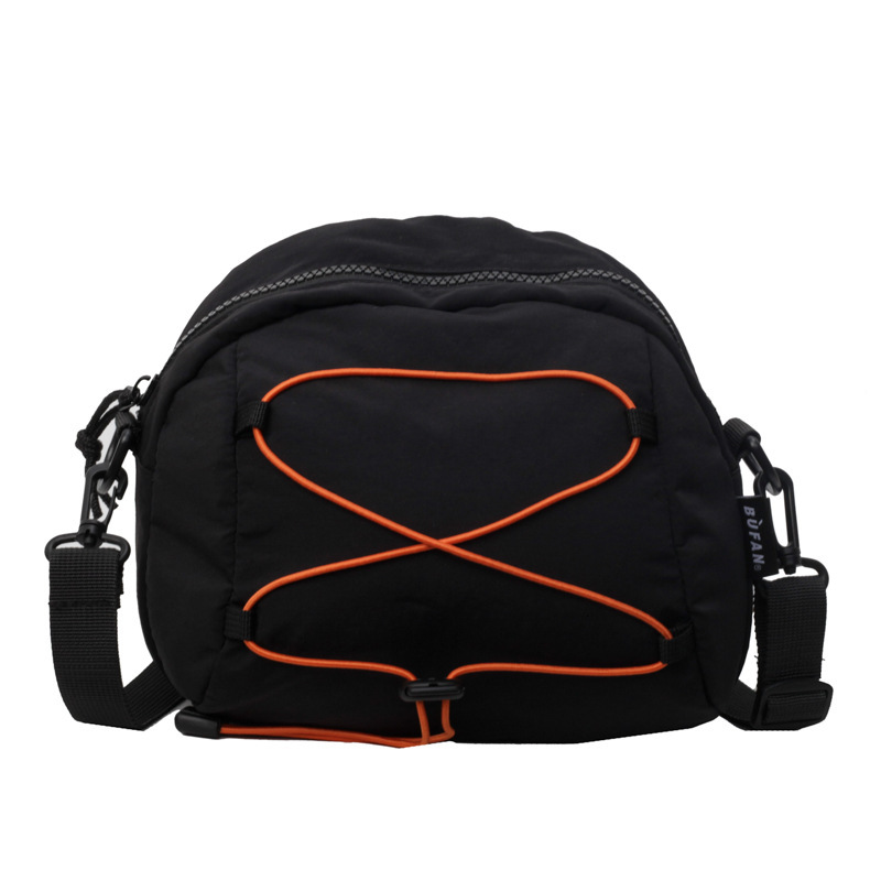 Design de style coréen design crossbody décontracté Nouveau 2024 Été Simple grande capacité Contraste Single Single Bag H724 # 17