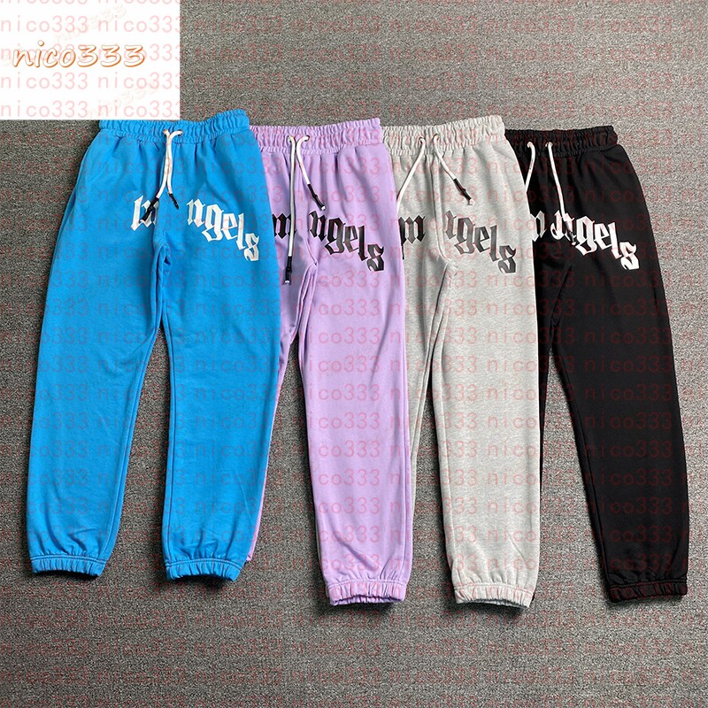 Lettres imprimées à cordon floral pied en liberté coton décontracté rue polyvalente rue gris noir violet bleu et femmes pantalon de jambe droite