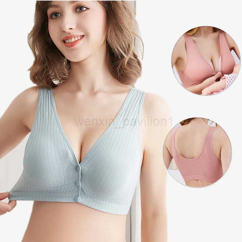 Breastfeeding Bras Cotton Maternity Nursing Bra For Feeding Pregnant Women Underwear Intimate Clothes Brasier Lactancia WireXJ240724-image-1009087438