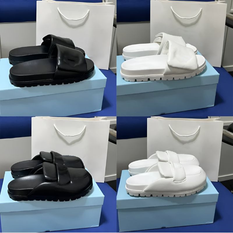 Designer Platform Slippers And Sandals For Men Women Rubber Thick Sole Slide Show Fashion Easy To Wear Style 35-45 High Quality-image-985472875
