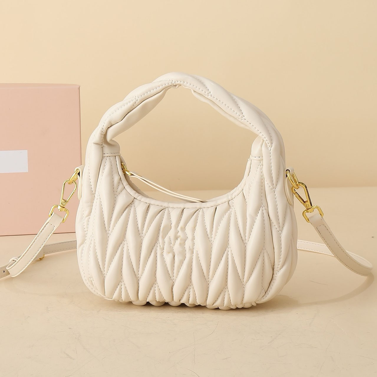 Designer bag tote bag bowling Wrinkled Leather purse Underarm Bag wander handbag hobo Crossbody Bag Luxury Shoulder Bag half moon travel bag Pill-image-955348168
