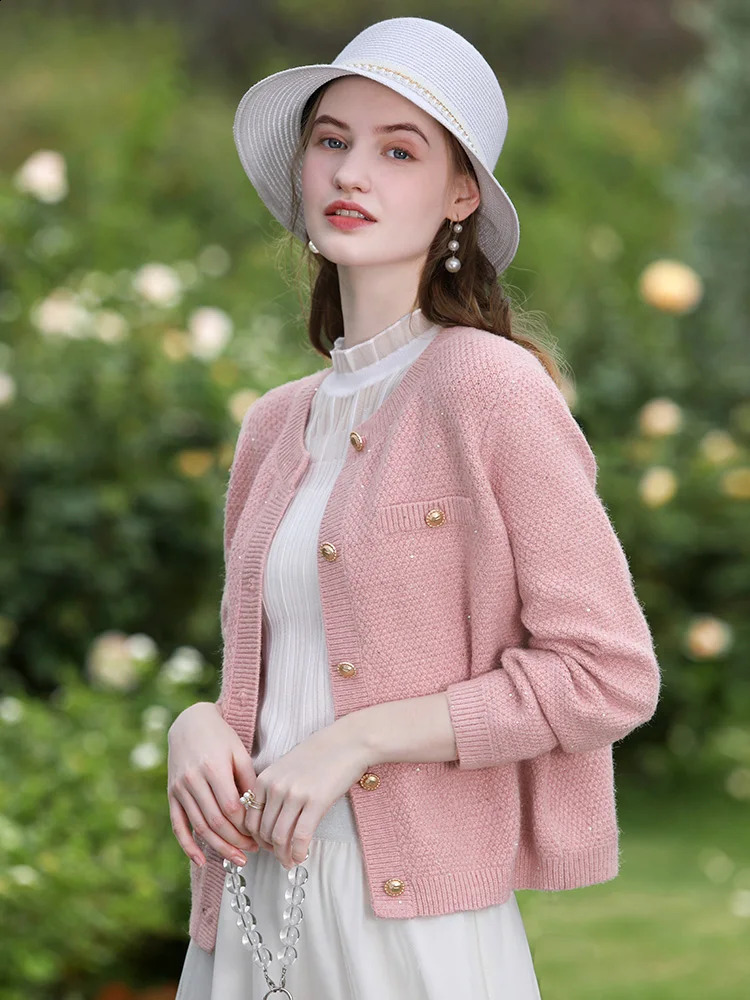 Je crois que vous petit vent de vent parfumé aux pulls 2024 veste en tricot de mode printemps doux cardigan féminin 2241145739 240723