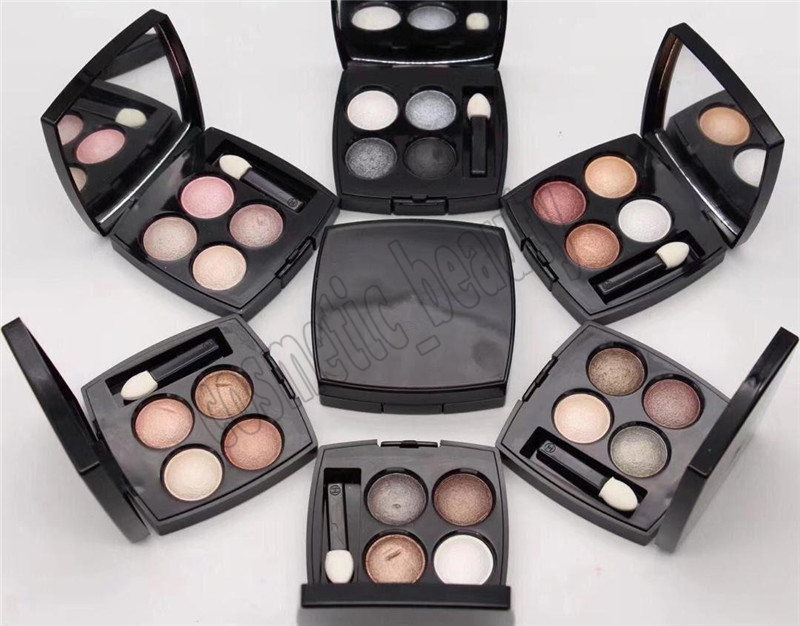 En stock! Nouvelle marque de maquillage ombre à paupières 4 couleurs avec pinceau 6 styles palette d'ombres à paupières mates et belle qualité li