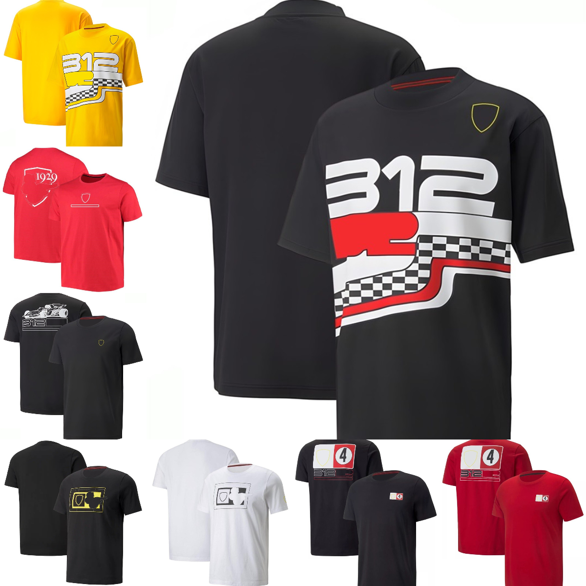 F1 T-shirt Formule 1 Racing Men T-shirt surdimensionné 2023 Summer Men's Team Logo Polo