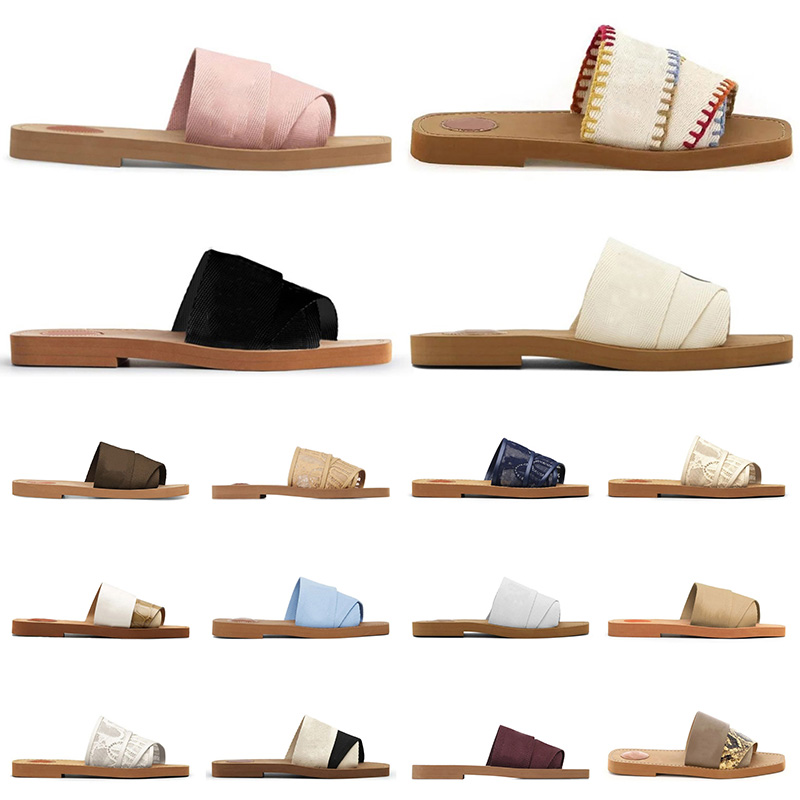 Chaussures de navire gratuites pantoufles boisées sandales célèbres de créateurs femmes glissades plates luxueuses blanches noires claquette femm