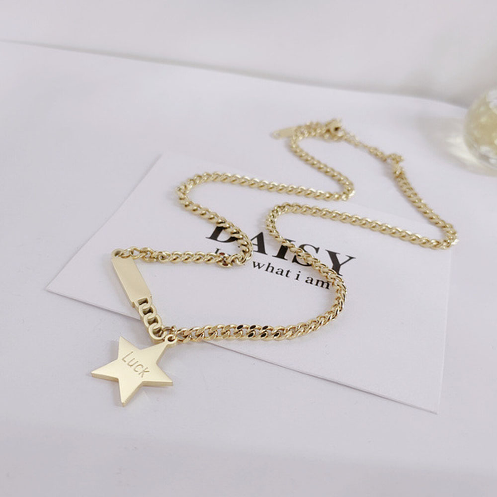 New Styles Designer Pins Star Pendant Necklace Chains Men Women Gold Plated Stainless Steel Necklaces Wedding Fashion Jewelry Gifts
