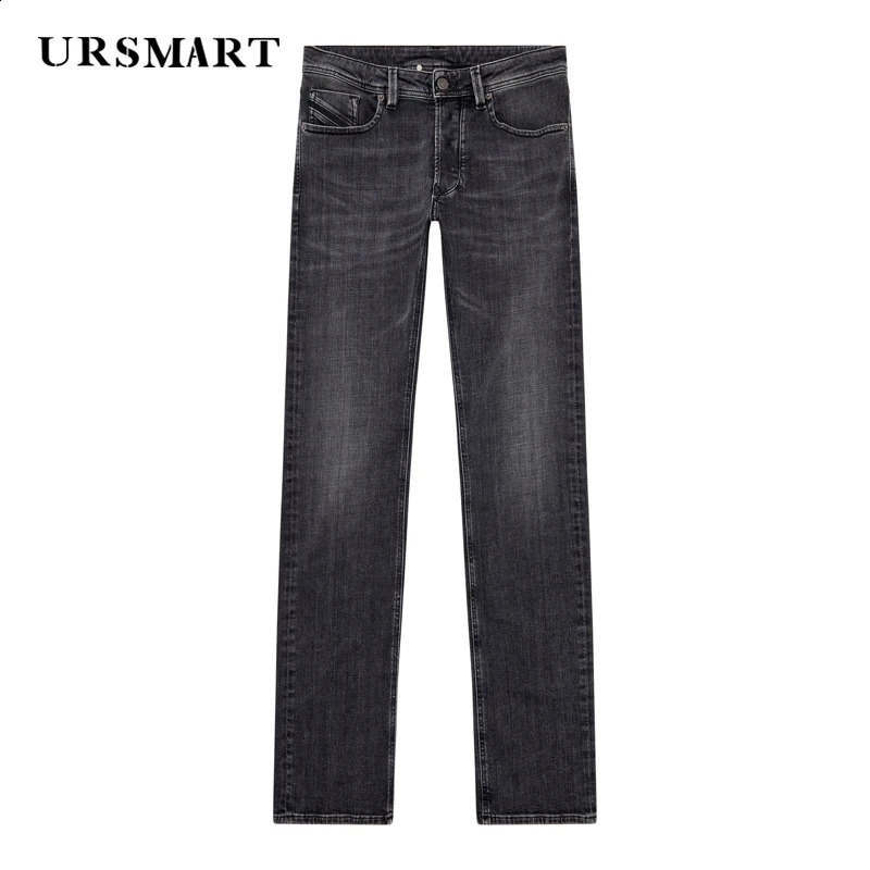 Fashionable Black Grey Mens Jeans Spring and Autumn Product Personalized Fashion Loose Pure Cotton Jeans for Men 240725