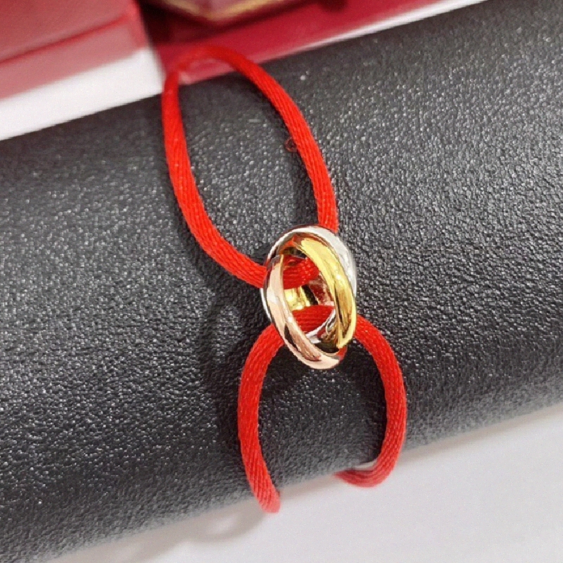 New Stainless Steel Charm Bracelet 3 Metal Buckle Ribbon Lace Up Chain Multi Color Adjustable Size Bracelets For Women Man Unisex hH0F#-image-951487436