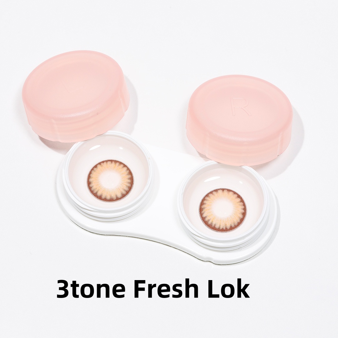 3Tone Eyeglasses Pink Color Cases Fresh Lok Wholesale Price Plastic Container for Eye-image-574440837