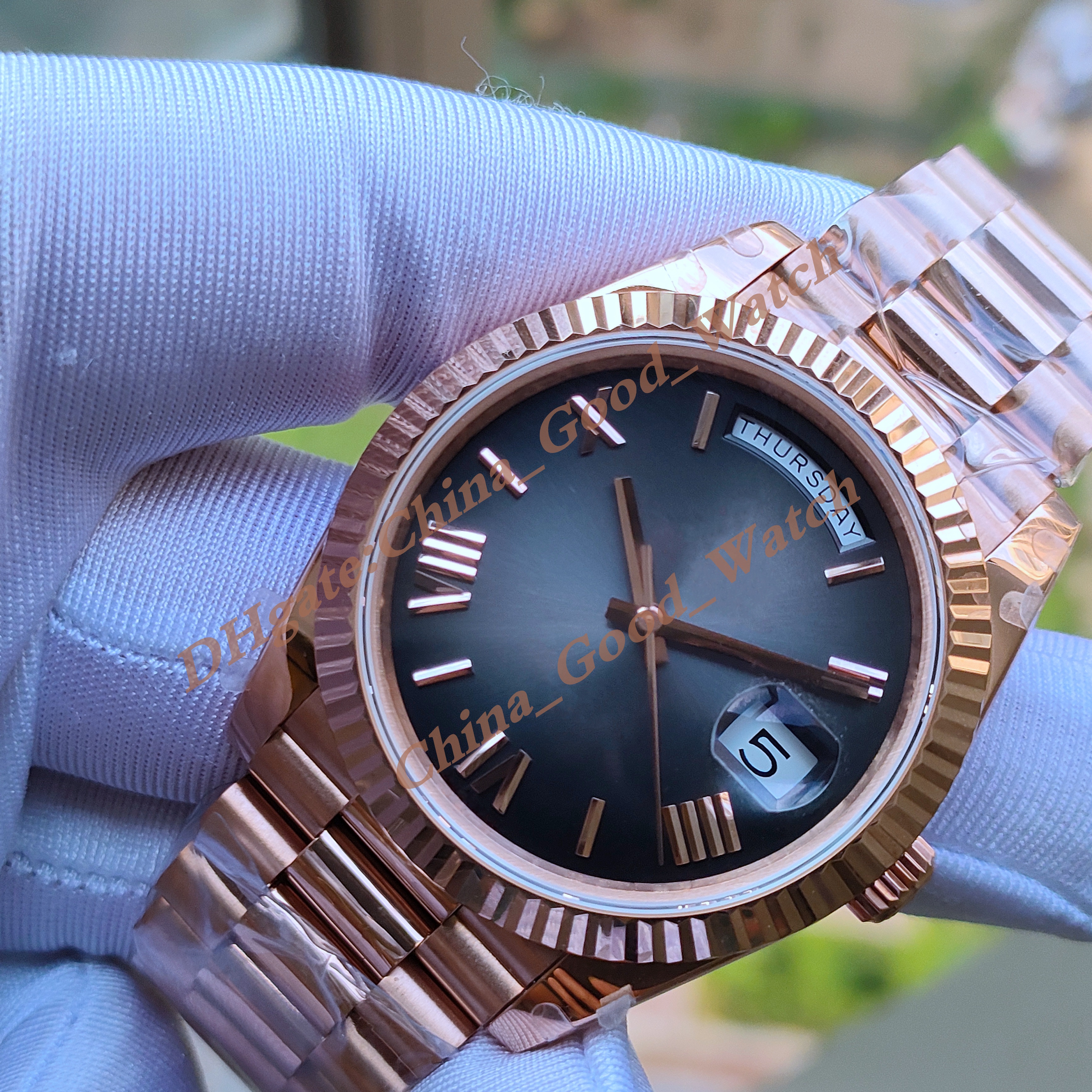 20 styles BP Maker 228239 228238 228235 2024 new type Rose gold gradient grey 40mm cal.2813 Movement Mechanical Automatic Watch Steel Men's wat