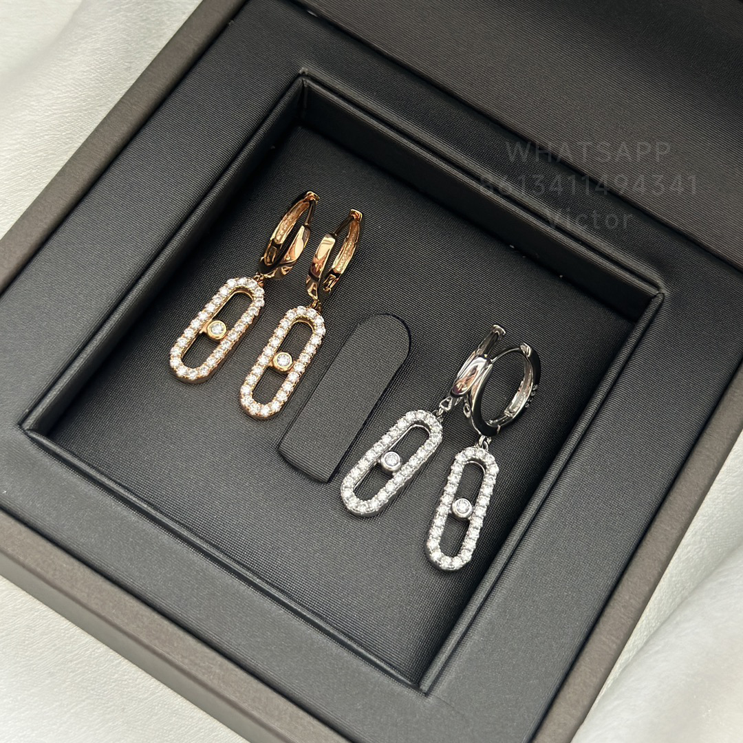 designer Earrings earring back for woman diamond Gold plated 18K 925 silver classic style highest counter Advanced Materials brand designer fashi