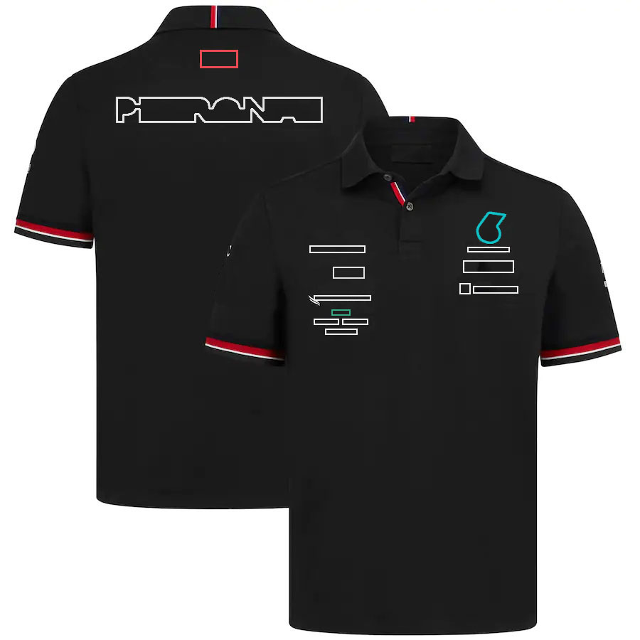 F1 Team T-Shirt 2023 Polo à manches courtes pour hommes, combinaison de sport à revers, pilote de Formule 1, POLO grande taille, vêtements respir