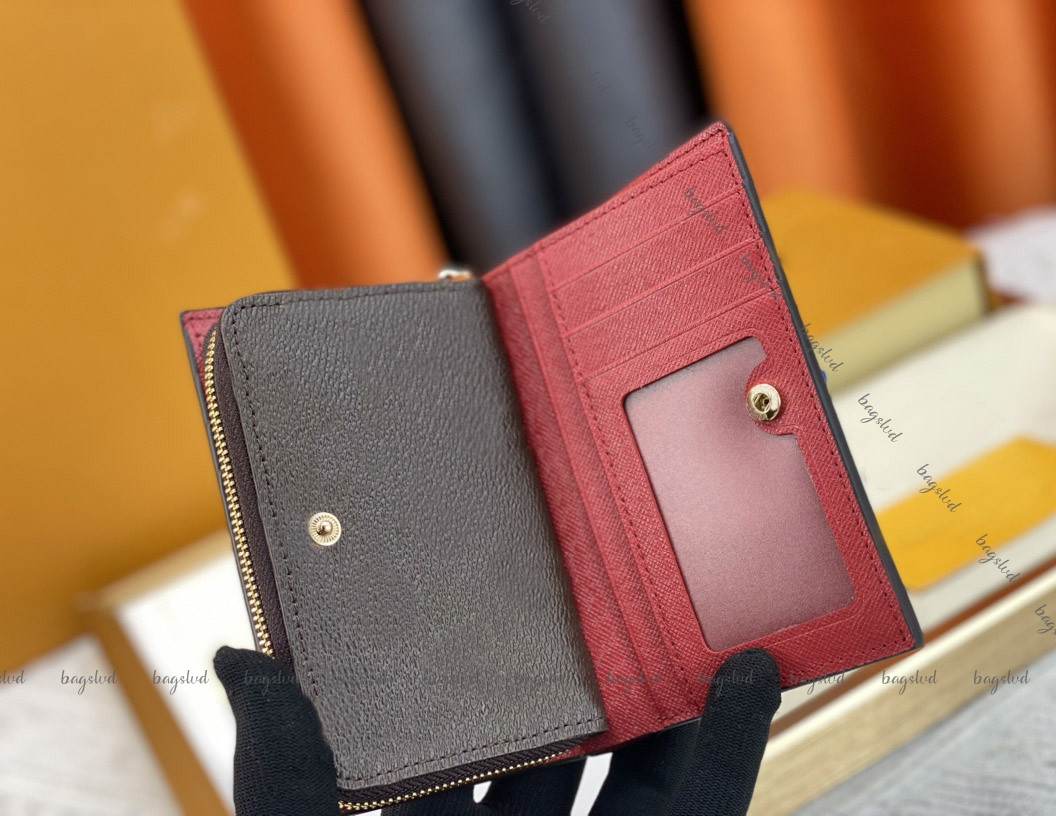 designer wallet card holder Luxury Wallets woman Coin Purse Leather Purses women Men Wallet porte monnaie Retro Clutch Folding Zipper Card wallet-image-973939858