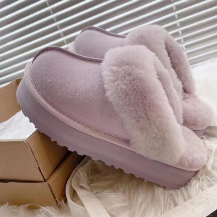 Tasman Slippers Tazz australia Fur Slides Sheepskin Designer Aus Ultra Mini Platform snow boots AUS Winter Women Men Slip-on Shoes Suede Upper Wo