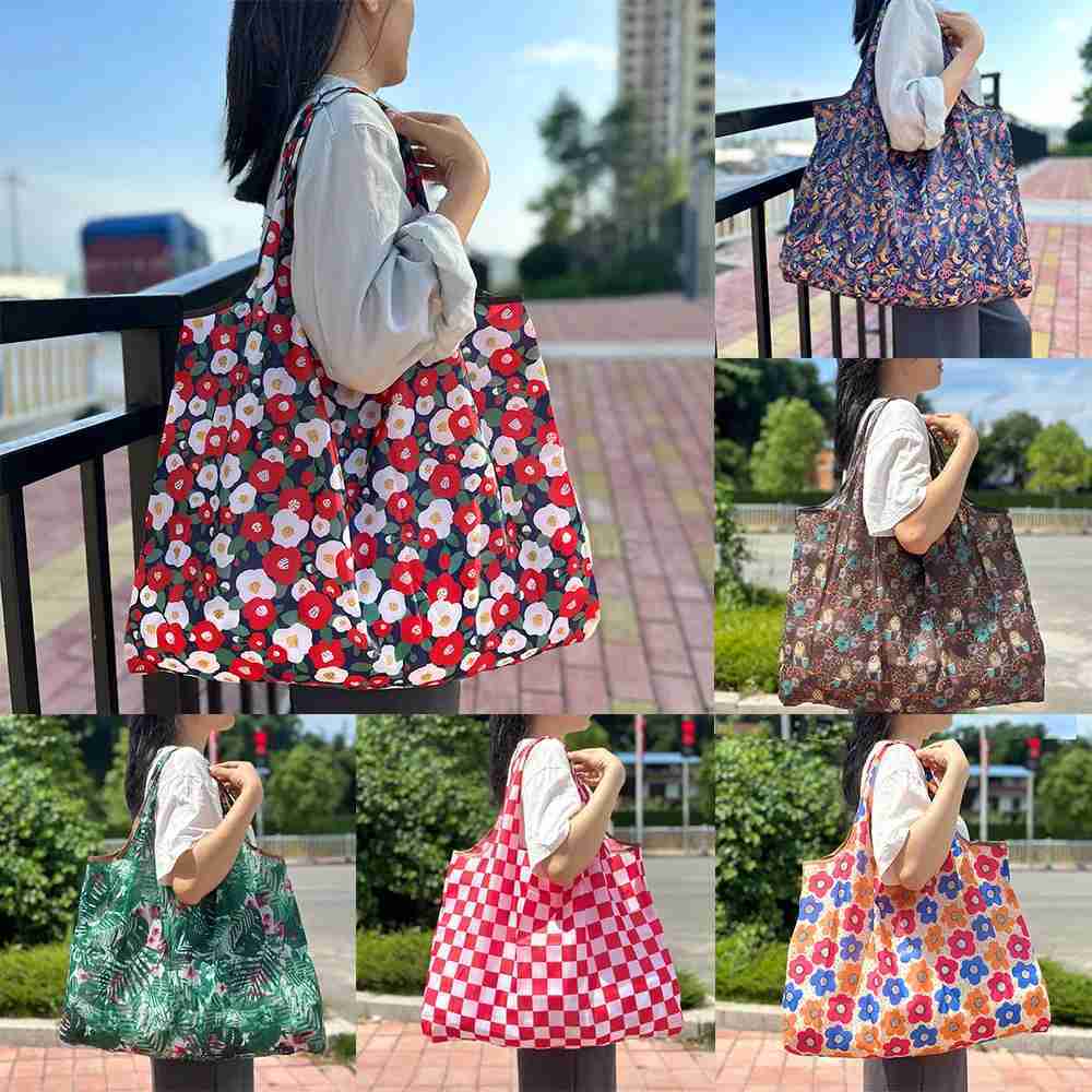 Reusable Eco Shopping Bag Tote Fruit Vegetable Grocery Storage Bag Organizer Large-Capacity Waterproof Shopper Bag HandbagsXJ240727
