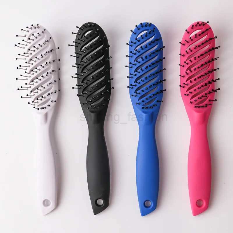 Hair Comb 9-Row Detangling Hair Brush Styling Hairbrush Straight Curly Wet Hair Scalp Massage Brush Women Barber AccessoriesCL240727