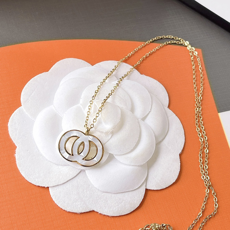 Designer Necklace 18k Gold Plated Delicate Pendant Necklace Luxury Jewelry Accessories For Women Design Long Chain Selected Fashion Gift Christma-image-820423877