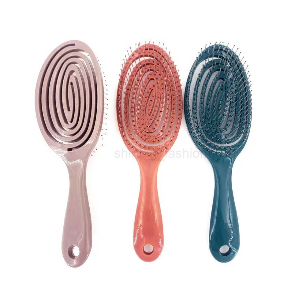 Relaxing Elastic Massage Comb Portable Hair Brush Massage Brush Brushes Head Combs Scalp Massage Brush Wet And Wavy BundlCL240727