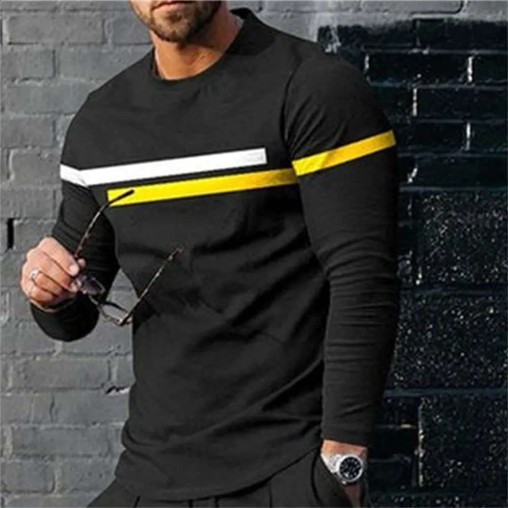 3D Digital Printing T-shirt Street Trend Long Sleeved T-shirt Large Mens Long Sleeved Casual Sport Ventilate y2k Mens Clothing 240729