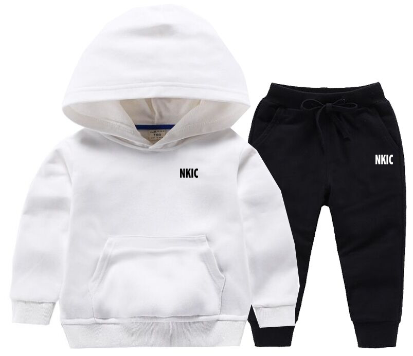 Kids Autumn Spring Fashion 2Pcs Hoodie Pants Sports Suits 2-13 Years Boys Girls Casual Brand Outfits Tracksuits Children Clothing Sets-image-759421760